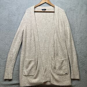 Joules oversized wool blend open front no button Cardigan sz xs